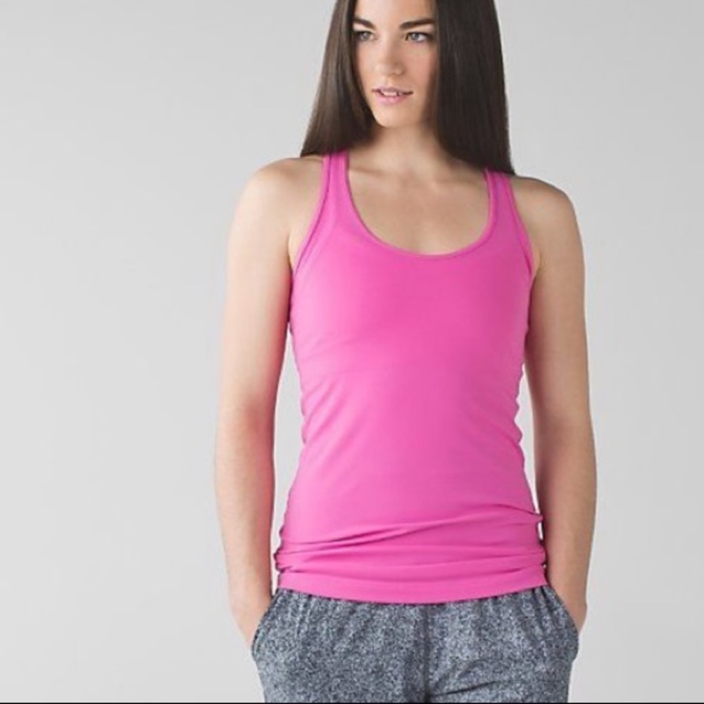 Lululemon Pink Cool Racerback Tank Top